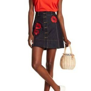 Kate Spade Poppy Denim Mini Skirt - Size 2